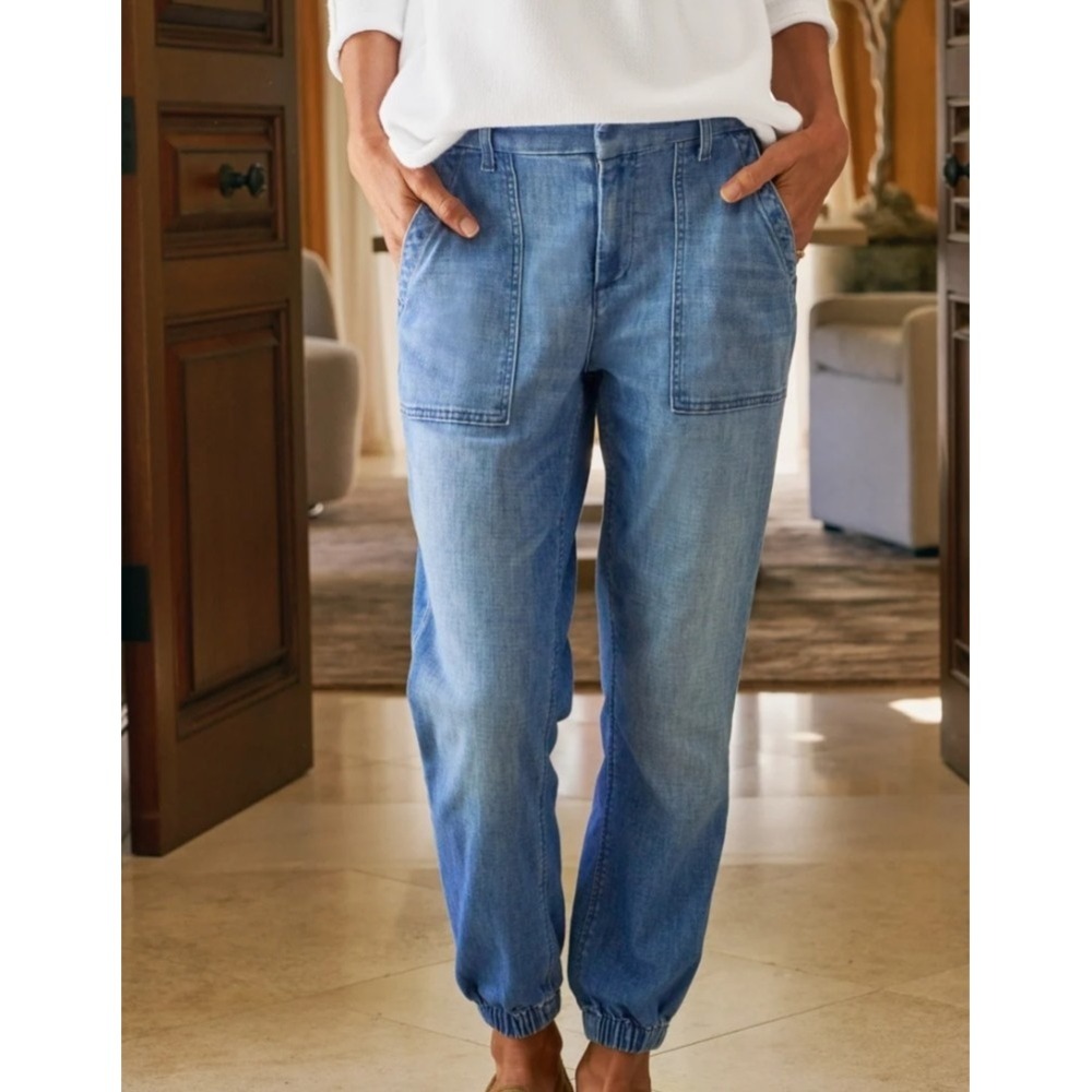 Frank & Eileen Denim Jogger Utility Gene Women's Size 10 Blue